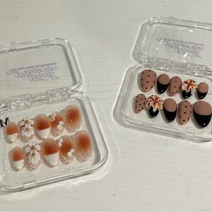 Floral and Polka Dot Nail Art Set